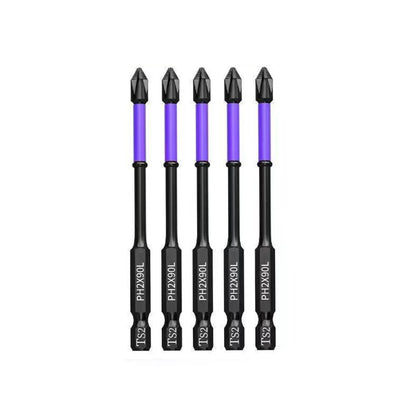 5-60PCS PH2 Set di punte per avvitatore a percussione Set di cacciaviti a croce magnetici Set di punte per trapano a percussione Vite Cacciavite a croce antiscivolo in acciaio legato