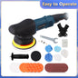 Podofo, set da 24 pezzi, lucidatrice a disco orbitale con 6 velocità variabili, 980 W, 220 V, 550-3300 giri/min, ideale per la lucidatura, la ceratura e la pulizia di autoveicoli.
