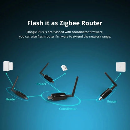 SONOFF ZB Dongle-E Analizzatore gateway Zigbee wireless Zigbee2MQTT Interfaccia USB Supporto di acquisizione Zigbee2MQTT Raspbian Ubuntu MacOS