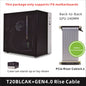 METALFISH T20 Mini ITX Custodia bianca 9L Supporto telaio PC compatto Flex PSU/240mm GPU/100mm Dispositivo di raffreddamento/180 Dispositivo di raffreddamento liquido
