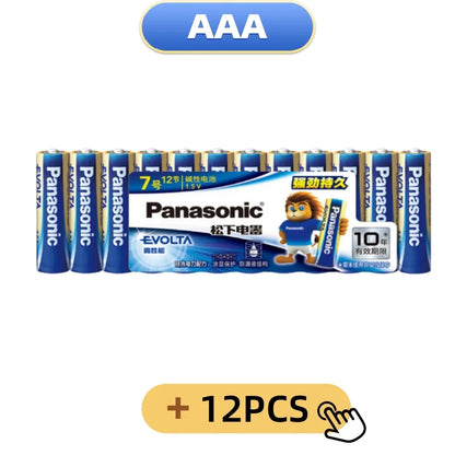 Batterie alcaline ad alta potenza Panasonic 1.5V AA/AAA EVOLTA, adatte per giocattoli telecomandati da corsa a quattro ruote motrici.