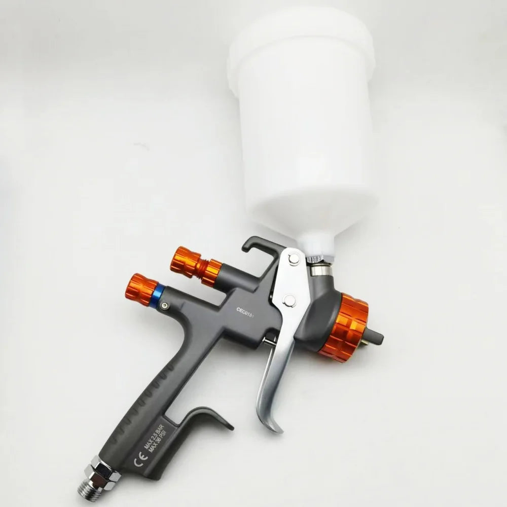 LVMP Pro RS8803 Pistola a spruzzo Ugello in acciaio inossidabile da 1,3 mm Pistola a spruzzo d'aria per vernice spray per auto Spruzzatore per vernice a base d'acqua