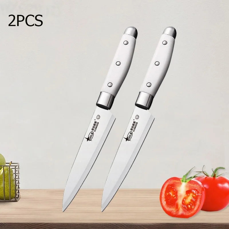 WXCOO Coltello da Sbucciatura da 5 Pollici, Utensile da Cucina per Frutta e Verdura, Coltello Multiuso in Acciaio Inossidabile per Frutta e Cucina