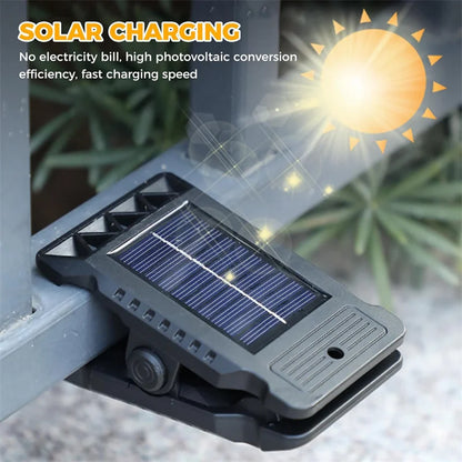 Clip su luci solari LED impermeabili per esterni Luci con sensore di movimento 3 modalità 3 modi di montaggio Illuminazione di sicurezza solare per recinzione