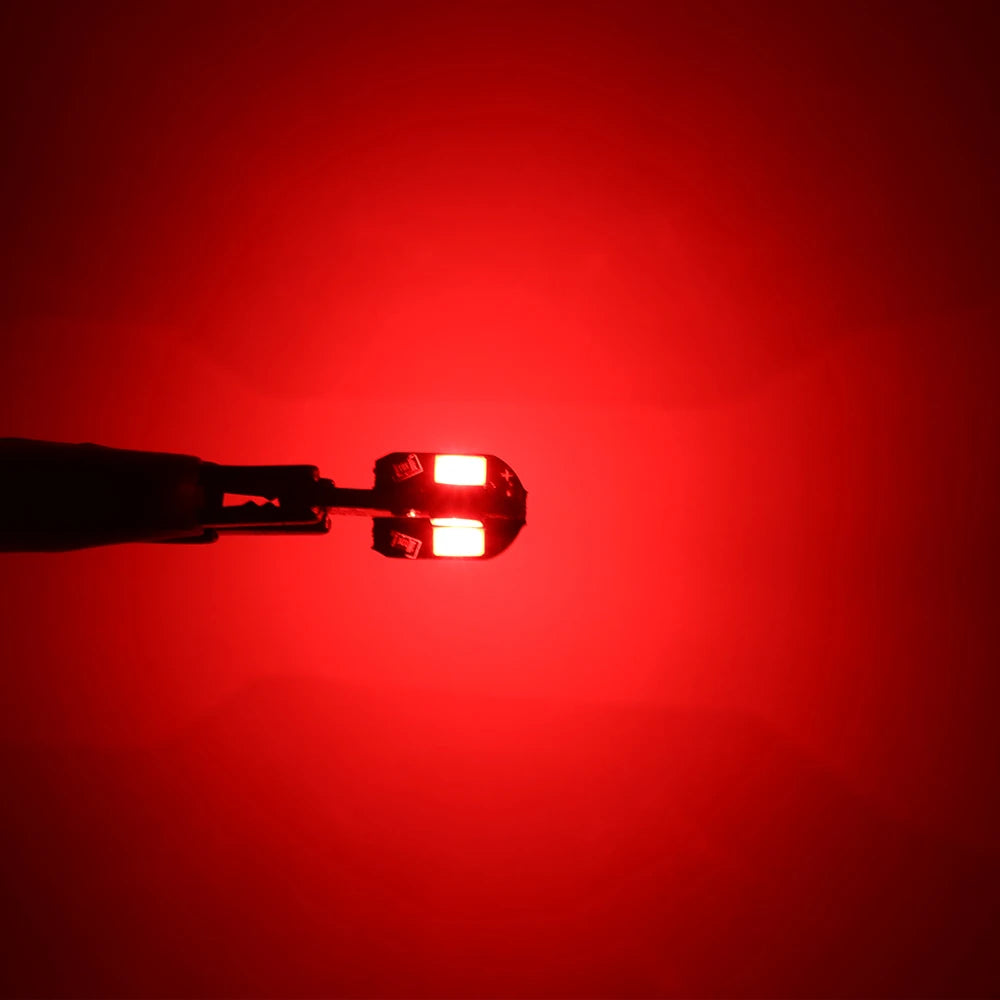 10x W5W T10 LED CANBUS No Error 5W5 12V 5W 600Lm Super Bright Car Interior Luce laterale 194 3030 SMD Lampadina automatica Bianco Ambra Rosso