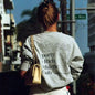 Anni '90 Vintage Athletic Club Stampa Felpe in pile spesso grigio Autunno Manica lunga Donna Girocollo Pullover Ins Maglioni di moda