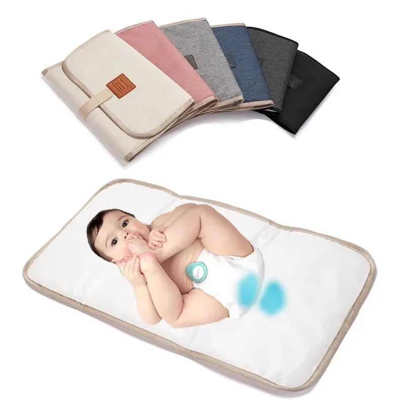 Tappetino per fasciatoio per pannolini Tappetino da gioco per cambio da pavimento impermeabile Tappetino da gioco per bambini portatile pieghevole lavabile compatto da viaggio