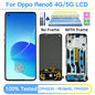 Display AMOLED da 6,43 pollici per OPPO Reno6 4G LCD CPH2235, pannello touch screen digitalizzatore per Oppo Reno 6 5G PEQM00, LCD CPH2251