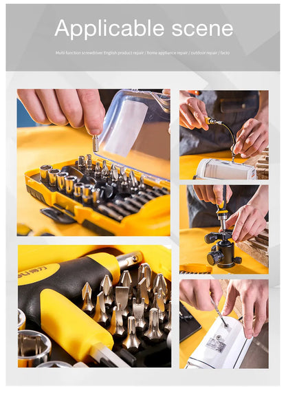 DELI Set di cacciaviti Kit di cacciaviti magnetici Punte di precisione elettriche Xiaomi Iphone Computer Cacciaviti Torx a tre ali Piccoli