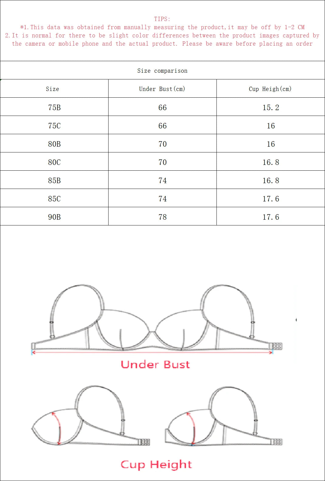 1 pezzo di lingerie nera di alta qualità, reggiseno sexy con coppe 3/4, biancheria intima da donna per tutto l'anno, biancheria intima quotidiana U044