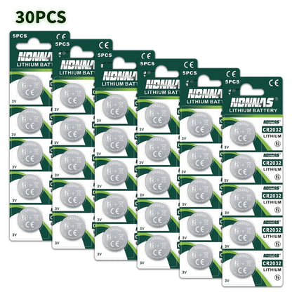 Batterie al litio CR2032 da 3V (5-80 pezzi) per giocattoli, calcolatrici, telecomandi auto, orologi da polso - Batterie a bottone CR2032