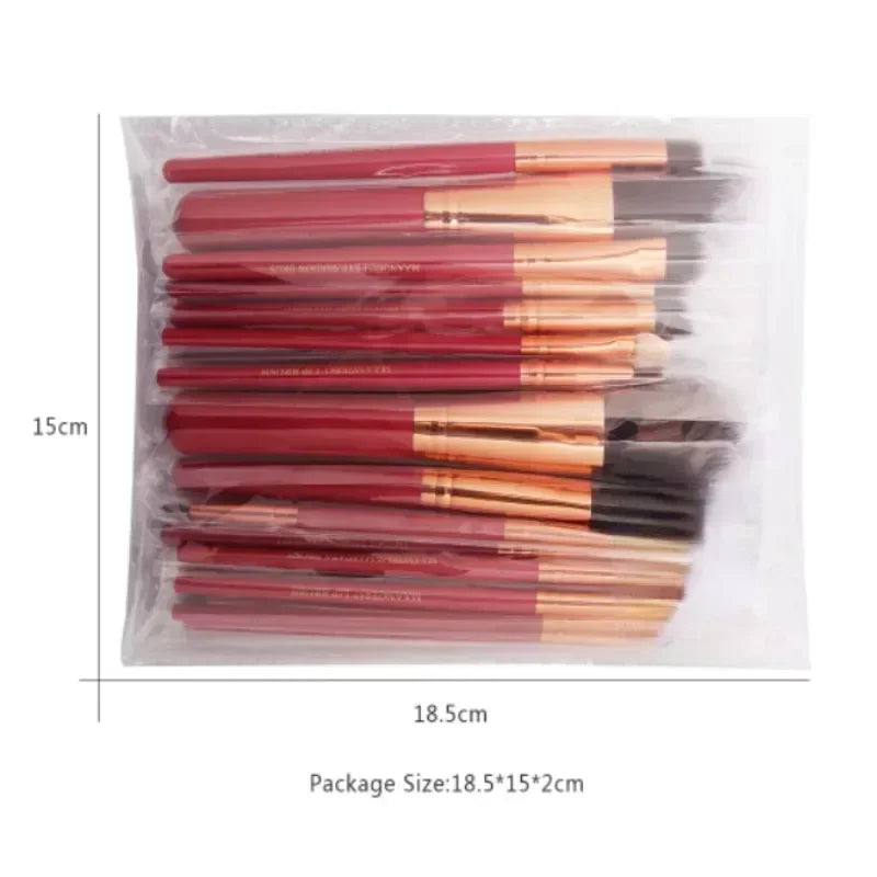 3/13/22pcs Pennelli per trucco professionale Set di strumenti Kit di strumenti per pennelli per trucco per ombretto Eyeliner Pennelli per cosmetici Maquiagem