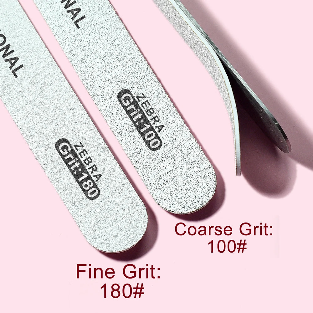 50 pezzi di ricambio per unghie in carta vetrata grana 100/180 forniture per manicure cuscinetti rimovibili con bordo in acciaio inossidabile strumenti per la cura delle unghie