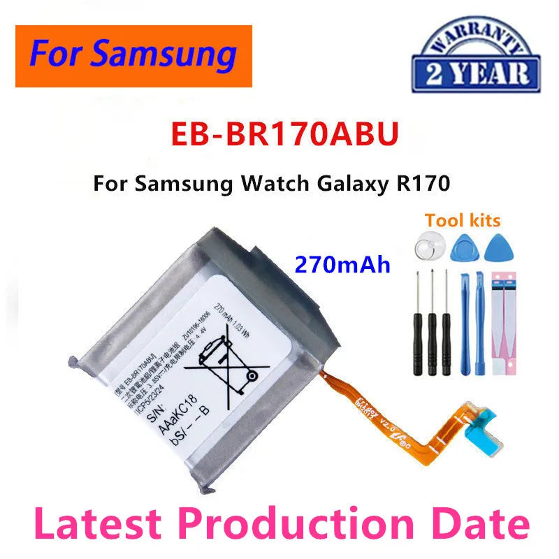 Nuova batteria per orologio Galaxy per Samsung Galaxy Watch Gear Live/S2 classic/Gear S4/Gear 1/Active 1 2 3/ Watch 3/ Gear S/Gear 2