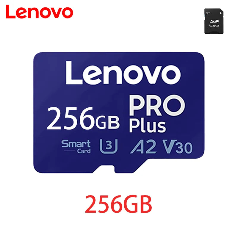 Scheda di memoria Lenovo TF, Micro SD, 128 GB, 256 GB, 512 GB, 1 TB, UHS-I, U3, V30, impermeabile, resistente agli urti, per smartphone, tablet e sistemi di videosorveglianza.