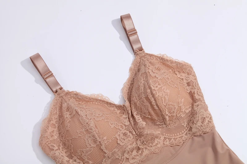 Perizoma in pizzo Body Shapewear Donna Nuovo Shaper per tutto il corpo Vita sottile Tummy Control Intimo Pancia piatta Corsetto liscio Nudo