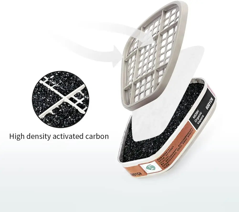 6001/6002/6004 Scatola di cartucce 5N11 Set di filtri in cotone per 3m 6200/7502/6800 Maschere antigas antipolvere Respiratore a spruzzo per verniciatura chimica