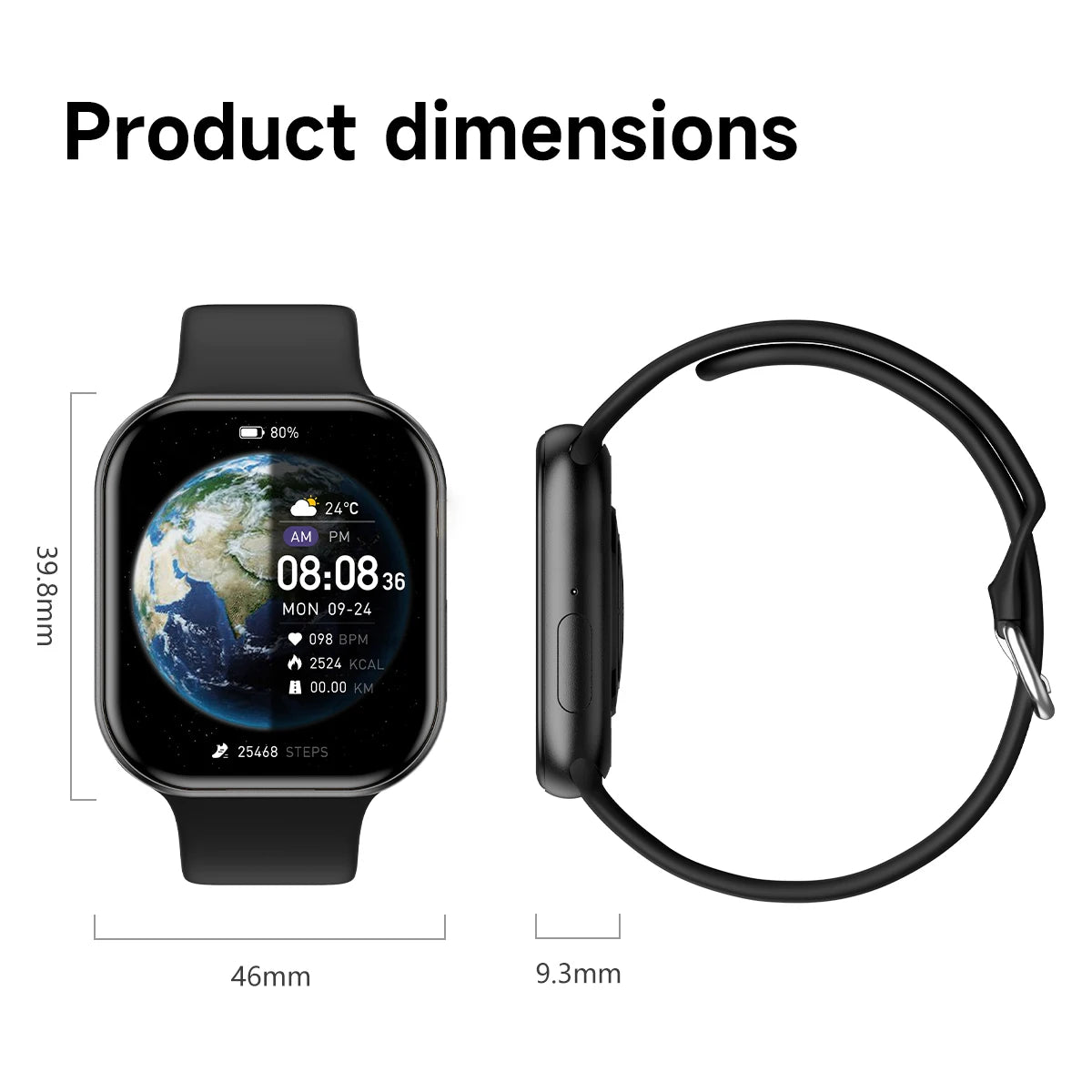 Nuovo Smartwatch iOS Serie 11, Display AMOLED Ultra HD, Cardiofrequenzimetro, GPS, Impermeabile IP68, Fitness, Chiamate Wireless, Braccialetto Originale