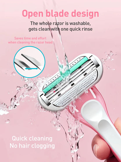 Rasoio Gillette Venus Tropical Mini Rosa con Striscia Lubrificante CloudSense e 3 Lame Flottanti per una Rasatura Liscia (1 Pezzo)