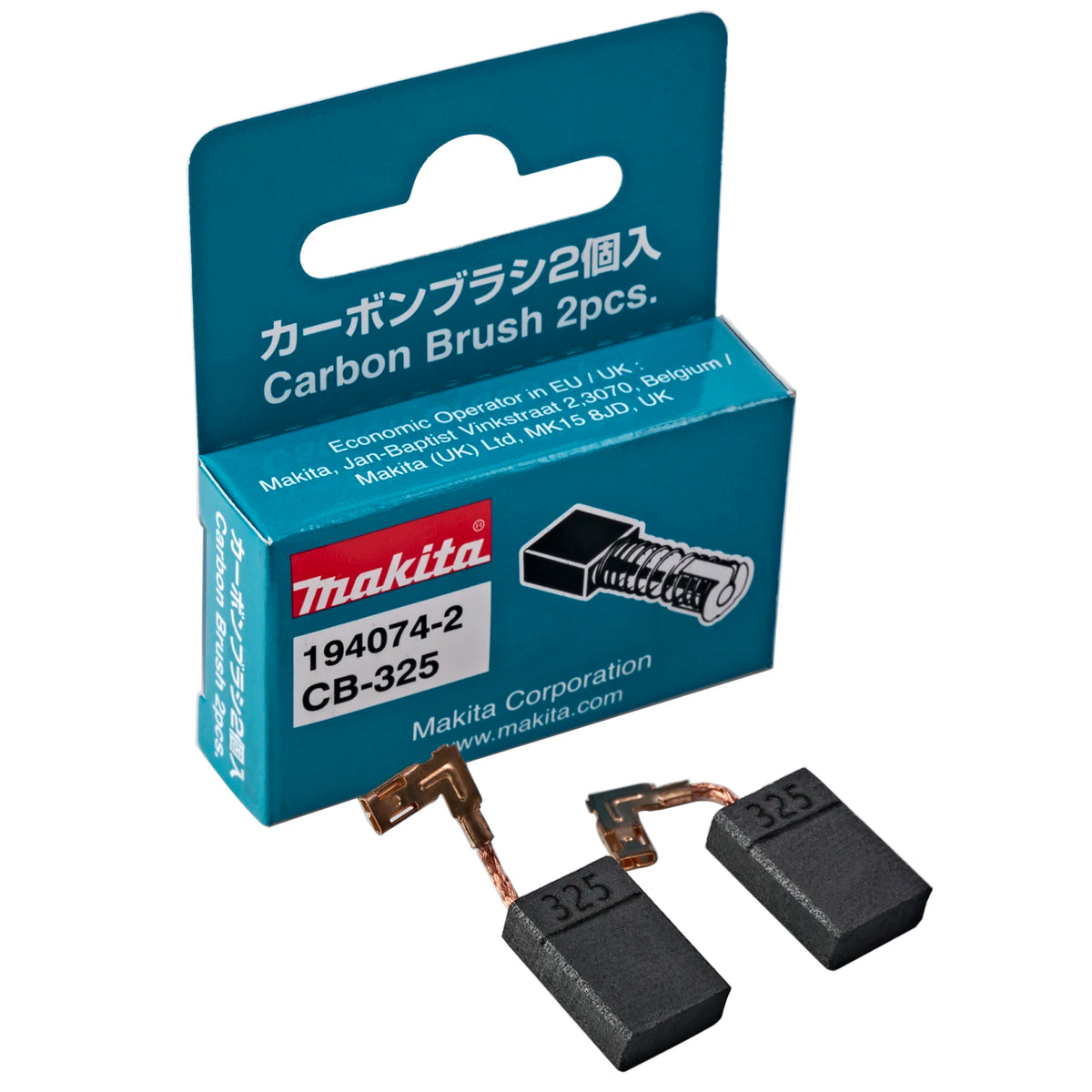 Spazzole di carbone Makita CB325 ricambi per elettroutensili 16x11x5mm per motore smerigliatrice elettrica 194074-2 9554NB 9557NB 9558