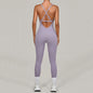 Regolabile Indietro Fitnes Donna Body Corsetto Yoga Set Push Up Palestra Tuta intera Tuta da allenamento Abbigliamento attivo femminile XP274