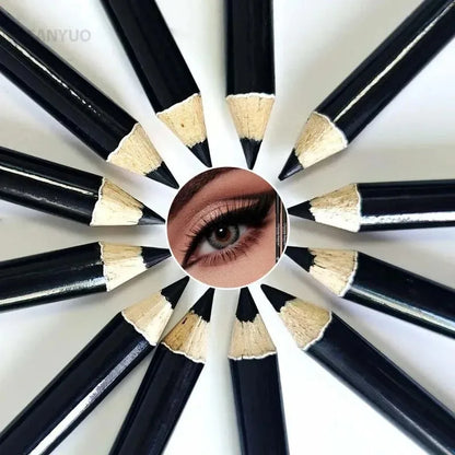 1-20 matite per eyeliner nere impermeabili - Trucco occhi punk liscio, altamente pigmentato, a lunga tenuta, resistente alle sbavature e adatto ai principianti