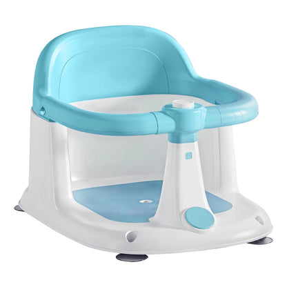 Seggiolino da bagno per neonati di 6 mesi in su, sedile da bagno per sedersi, sedia da vasca per neonati antiscivolo con 4 ventose, ottimi regali per la doccia