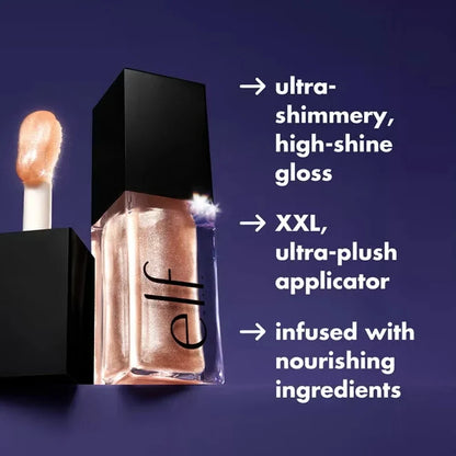 Nuovo Olio Labbra Elf in 8 Colori, Effetto Luminoso, Tinta Leggera Idratante e Filmogenica, Cosmetico per Labbra