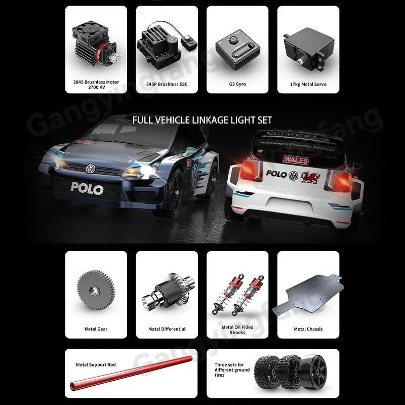 MJX HYPER GO 1/14 14304 14303 60KM/H Auto da Corsa RC Fuoristrada ad Alta Velocità con Trazione Integrale e Motore Brushless 2.4G, Regalo per Ragazzi