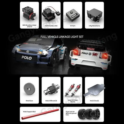 MJX HYPER GO 1/14 14304 14303 60KM/H Auto da Corsa RC Fuoristrada ad Alta Velocità con Trazione Integrale e Motore Brushless 2.4G, Regalo per Ragazzi