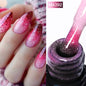 MEET ACROSS 7ml Gelatina Nuda Shimmer Base in gomma Gel Glitter Rosa Viola UV/LED Nail Art Vernis Gel Smalto per manicure Unghie FAI DA TE