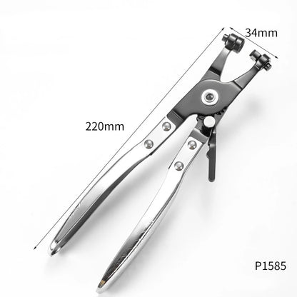 Pinze per fascette stringitubo, set di pinze per fascette stringitubo a lungo portata per filo, set di tubi flessibili per olio combustibile, acqua, strumenti automatici, riscaldatore per radiatore refrigerante e tubo dell'ac