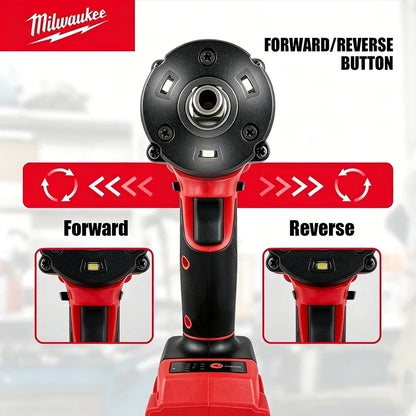 M18 Milwaukee 1/2' FUEL Avvitatore a impulsi brushless senza fili 600N.m 3500RPM con 3 luci LED, chiave dinamometrica compatta, utensile elettrico