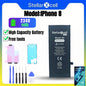 Batteria StellarXcell Ultra per iPhone, Spedita dalla Germania, per iPhone 7 8 X XR XS XSMAX 11 12 13 14 15 Mini Plus Pro Promax, Batteria ad Alta Capacità, Batteria di Alta Qualità, Batteria Sostitutiva per iPhone con Stru