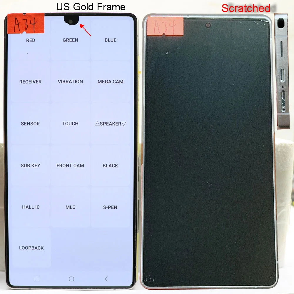 Display SUPER AMOLED S25 Ultra con Difetti per Samsung Galaxy S25 Ultra S938 SM-S938B S938U, Gruppo Schermo LCD e Touch Screen