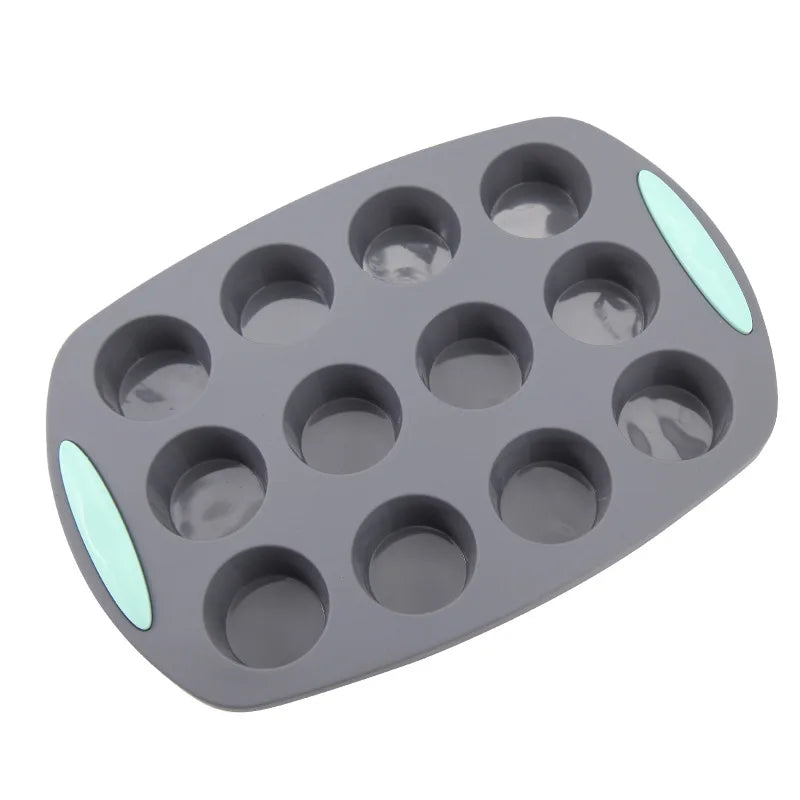 Stampo per muffin in silicone per pane, resistente al calore, teglia da forno, antiaderente, set di teglie per torte, stampo per torta 3D, strumento per pasticceria
