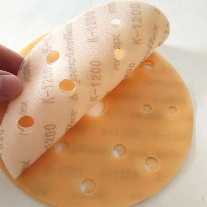 25 pezzi KOVAX carta morbida opaca da 6 pollici autoadesiva floccata carta vetrata rotonda 150mm vernice per auto superficie bellezza lucidatura