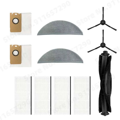 Spazzola principale/laterale Filtro HEPA Mop Panno Scatola per la polvere Sacchetto per la polvere per XiaoMi Lydsto R1 / R1A / R1 Pro / S1 Parti per aspirapolvere robot