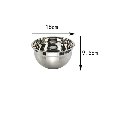 Ciotole per miscelazione in acciaio inossidabile (set da 7) Set di ciotole per insalata di frutta Set di ciotole per riporre utensili da cucina da cucina 18/20/22/24/26/28/30 cm
