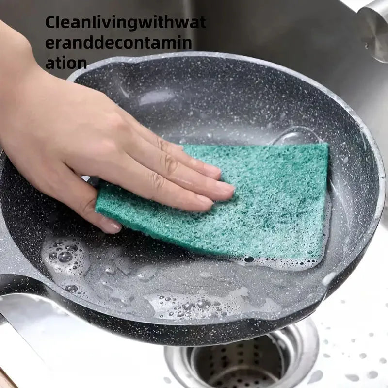 10-200 pz Scrub Pad Cucina Domestica Rimozione Olio Lavapiatti Pentola Pad Senza Graffi Multiuso Riutilizzabile Pulizia Dishrag