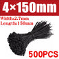 500/1000PCS fascette per cavi in Nylon di plastica fascette per cavi autobloccanti cinghie per cavi regolabili anello di fissaggio fascette per cavi per ufficio a casa