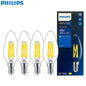 Philips Master LED Candela E14 Lampade a filamento 3,4 W = 40 W) B35 Lampadine trasparenti 220-240 V DimTone Dimmerabile Luce bianca calda per interni