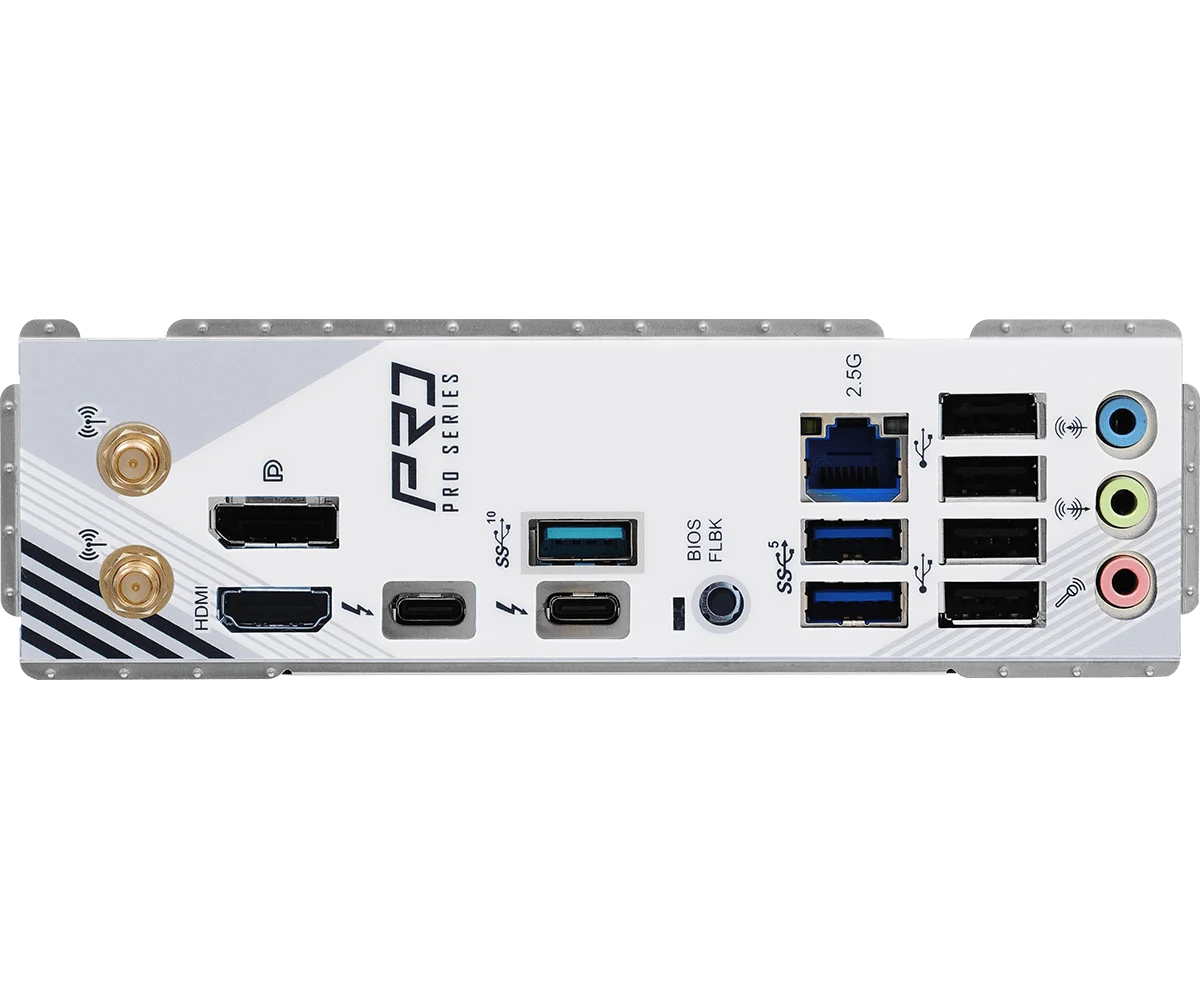Scheda Madre ASROCK Z890 PRO RS WIFI BIANCA Intel Z890 LGA1851 Supporta CPU Ultra 7 270K Plus 5 250K Plus 7 265K DDR5 2.5G LAN ATX