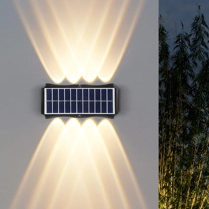 3 pezzi/1 pezzo Lampada da parete solare per cortile, strada, impermeabile, lampada da giardino esterna, decorazione solare per la casa, illuminazione da parete a LED per esterni