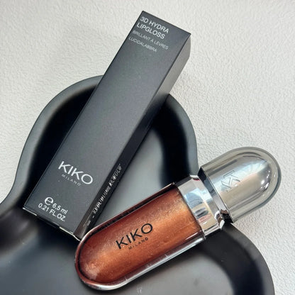 KIKO Milano Lucidalabbra 3D Hydra, Classico, per Uso Quotidiano, Idratante, Alta Lucentezza, Aspetto Naturale, Non Appiccicoso, Finitura Liscia, Regalo di Trucco