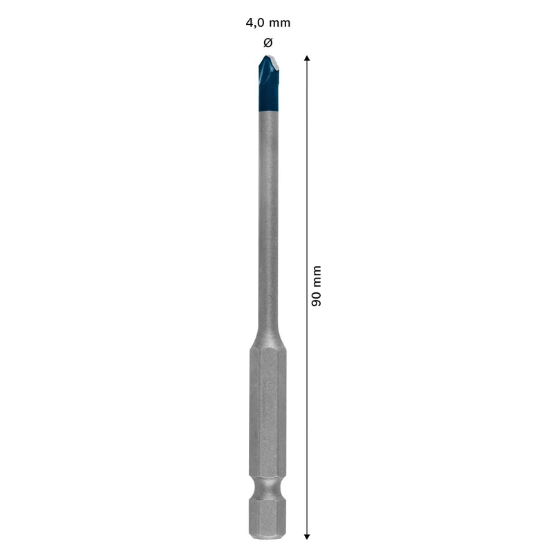 BOSCH EXPERT HEX-9 Punta da trapano in ceramica dura 10X Lunga durata Punta da trapano per pietra in materiale ad alta durezza 2608900590 2608900588