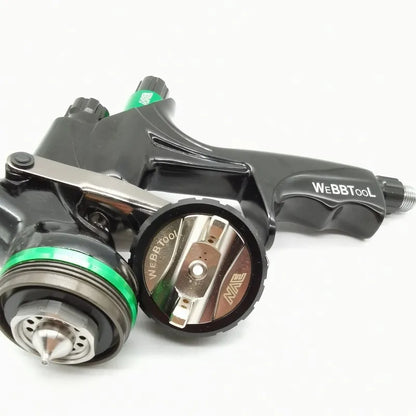 Pistola a spruzzo Pistola a spruzzo ad aria con ugello in acciaio inossidabile da 1,3 mm per auto Pistola a spruzzo NVE Pro Pistola a spruzzo per vernice Pistola a spruzzo trasparente