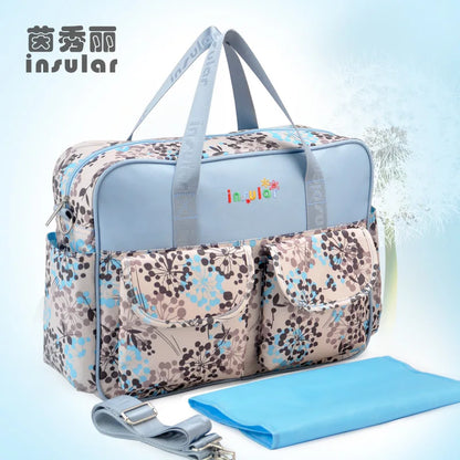 Borsa per pannolini impermeabile di nuovo stile borsa da viaggio Messenger di grande capacità borse multifunzionali per passeggino madre maternità