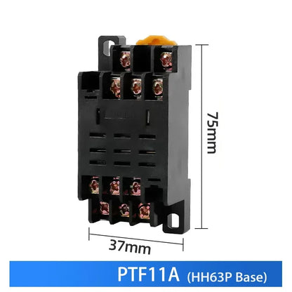 10 pz per relè di controllo miniaturizzati all'ingrosso piccolo relè intermedio AC 12V DC C24 AC220 HH52P HH53P HH54P HH62P HH63P HH64P