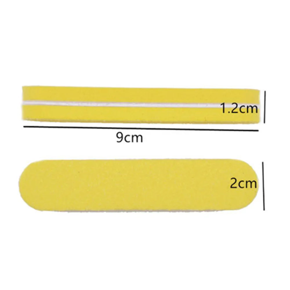 Set professionale di 40/80 pezzi per la levigatura e la lucidatura delle unghie, composto da lime, blocchi per la lucidatura e spugne, ideale per manicure, pedicure, levigatura e lucidatura, kit di strumenti per nail art.